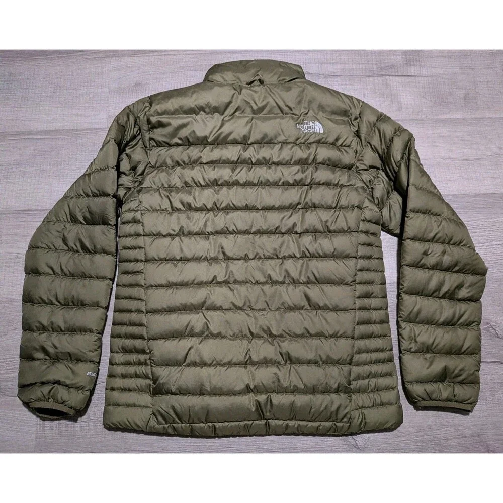 The North Face Flare 550 Down Puffer Lightweight Jacket Men's Size S Olive